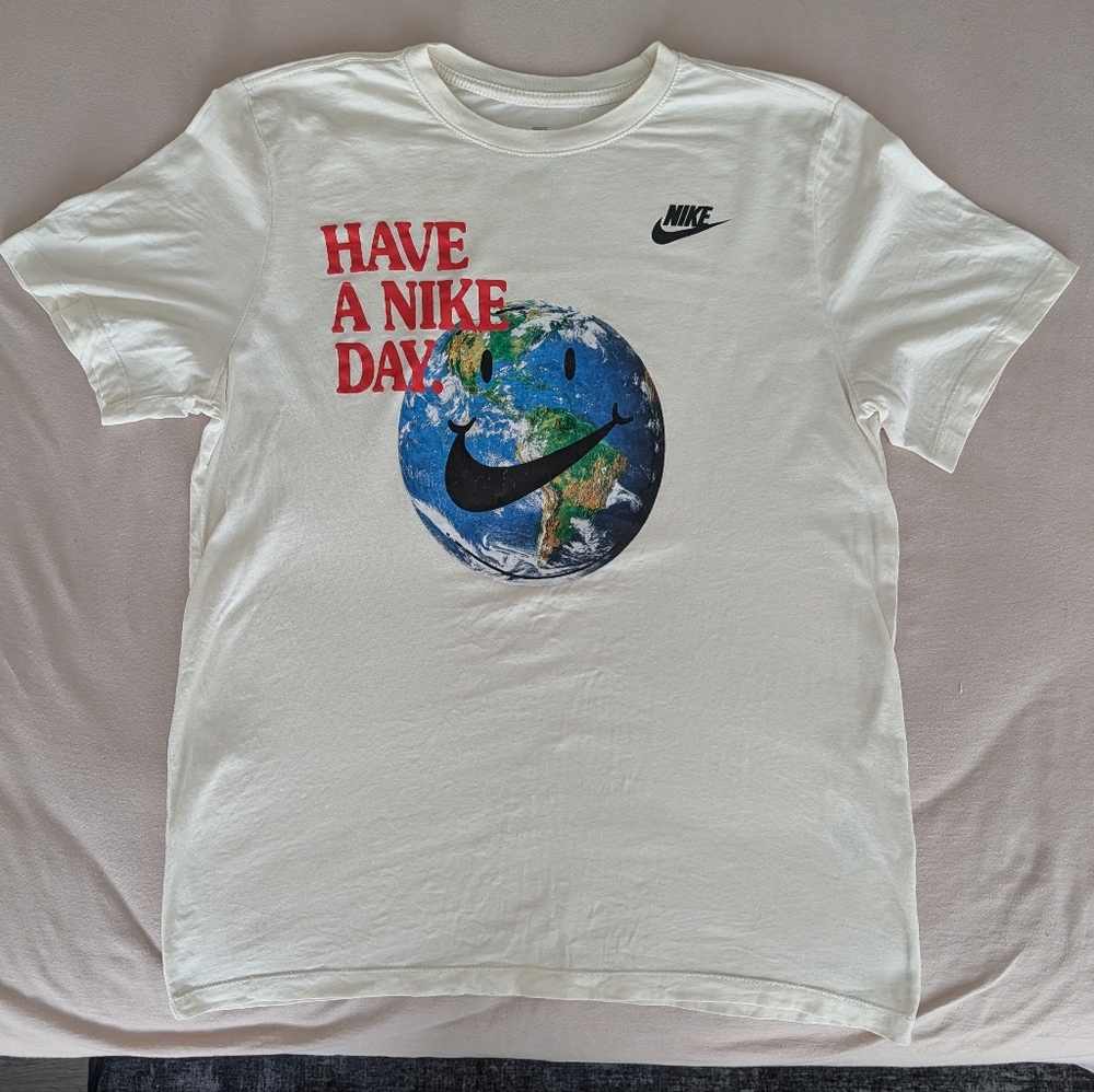 Nike Cream Tee with Logo